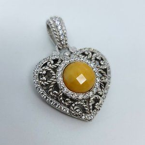 CZ & Agate Heart Enhancer